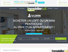 Tablet Screenshot of immobilier.co.il